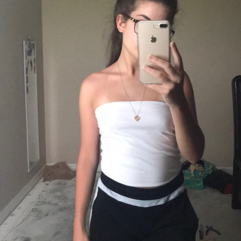 white tube top